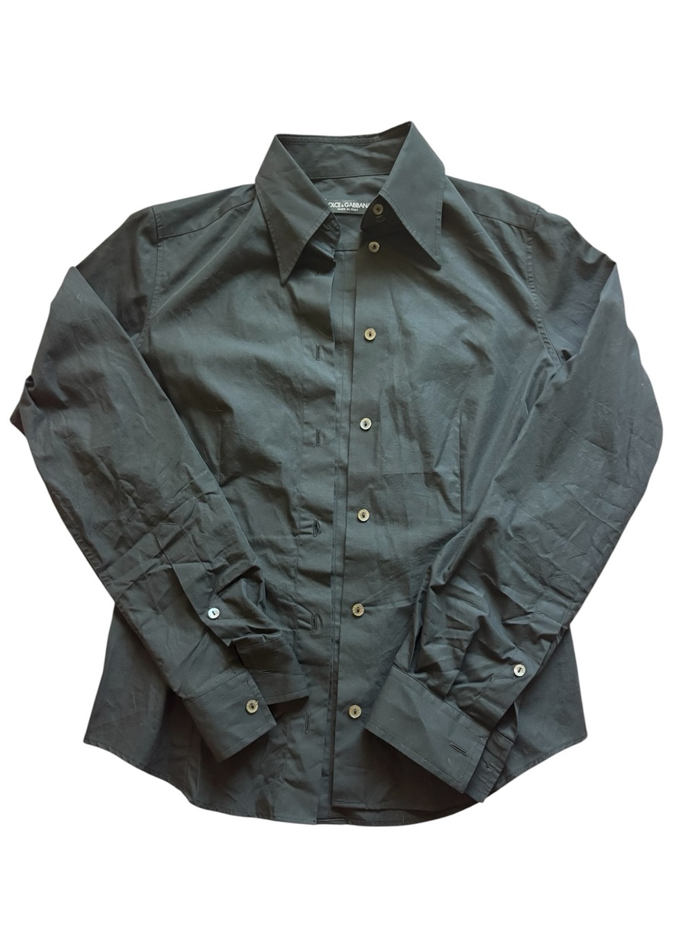 Dolce and Gabbana Women’s Black Button Down Shirt